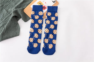 Funny Graphic Street Socks With Cokkies