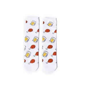 Funny Graphic Street Socks with Beer